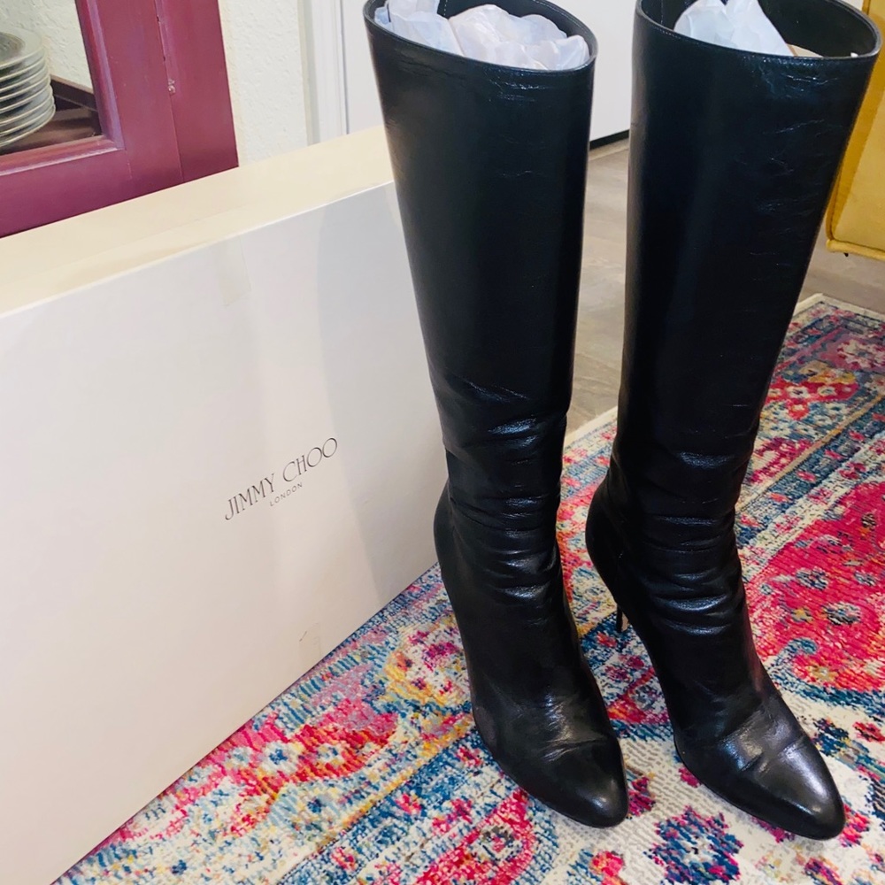 Jimmy Choo Heeled Black Boots